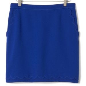 NWT Banana republic double face scallop trim skirt